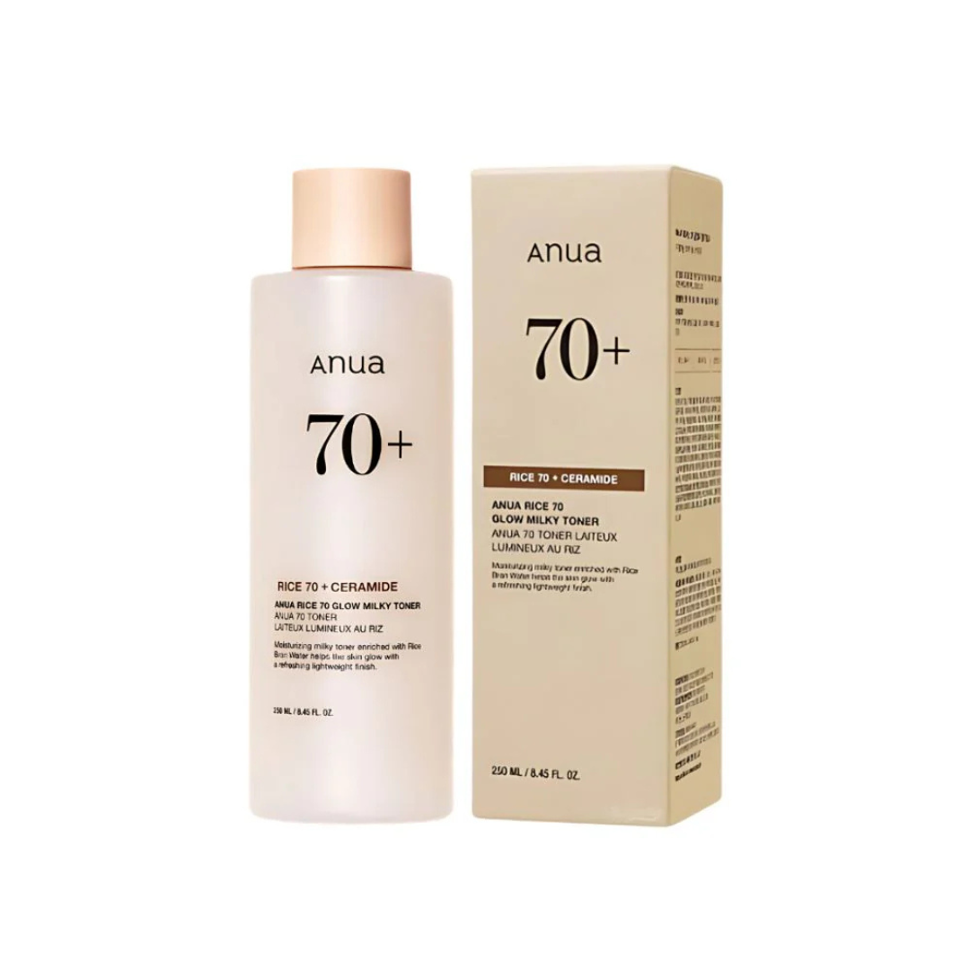 تونر أنوا بالحليب والأرز لتفتيح وترطيب البشرة – Anua Rice 70% Glow Milky Toner