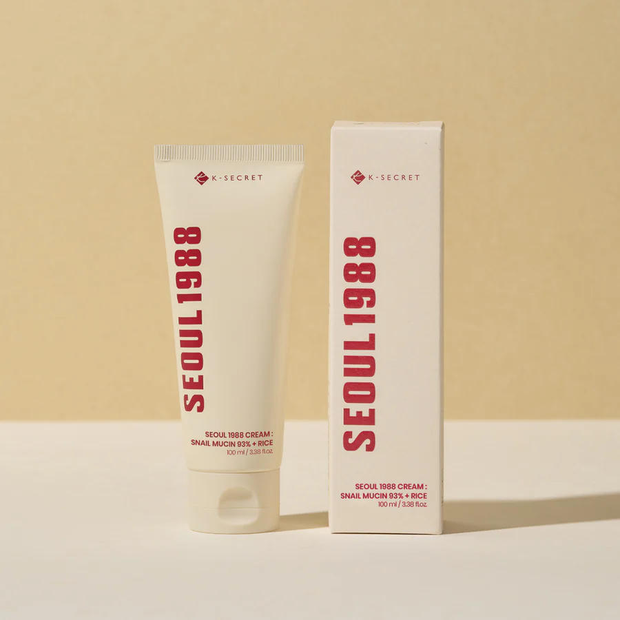 كريم سيول 1988 موسين الحلزون 93% + أرز - SEOUL 1988 Cream: Snail Mucin 93% + Rice