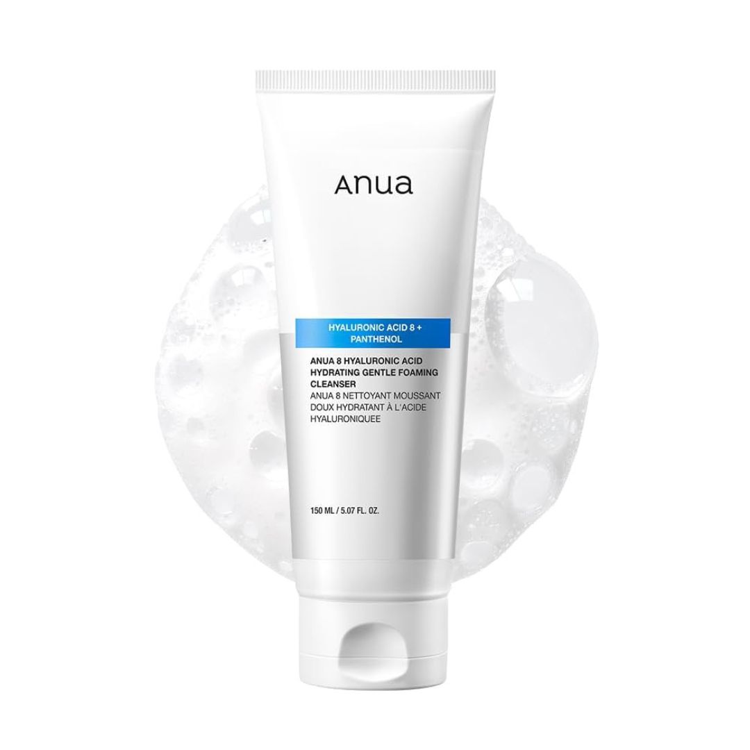 غسول أنوا بحمض الهيالورونيك للترطيب والتنظيف اللطيف - Anua 8 Hyaluronic Acid Hydrating Gentle Foaming Cleanser