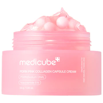 كريم ميديكيوب الوردي بالكولاجين والكبسولات - Medicube PDRN Pink Collagen Capsule Cream